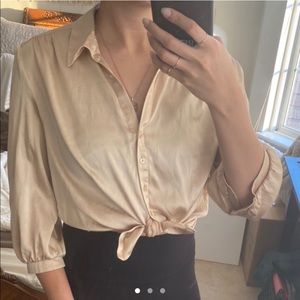 Vintage Silk Button Blouse